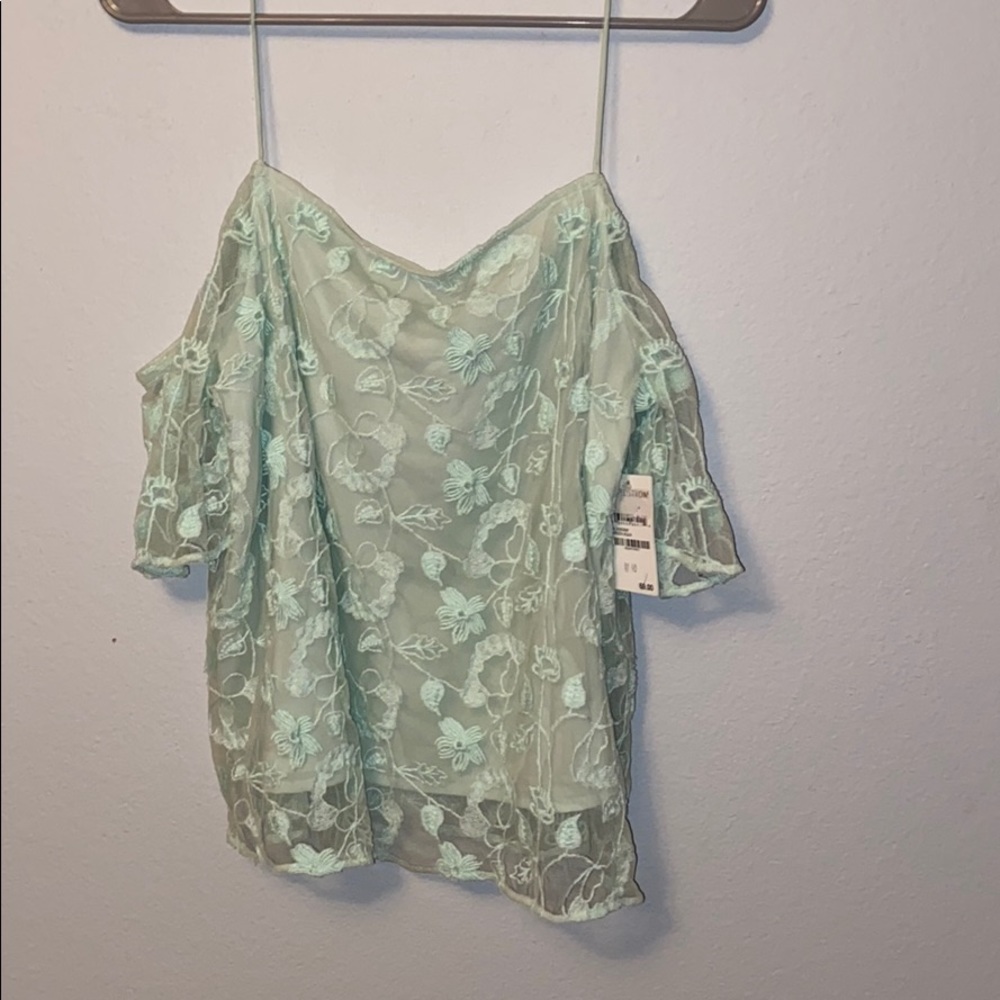 Mint green tank top